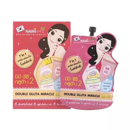 Nami 7in1 Double Gluta Miracle BB CC นามิ 7in1 ดับเบิล กลูต้า มิราเคิล บีบี ซีซี
