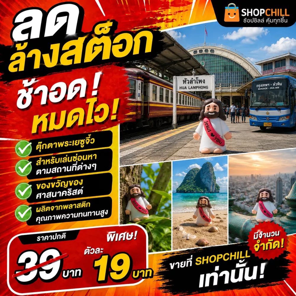 ลดล้างสต๊อก พระเยซูจิ๋ว ซ่อนตามสถานที่ หรือให้เป็นของขวัญ