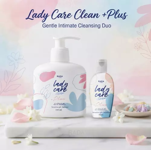 RADA Lady Care Clean รดา เลดี้ แคร์ ผลิตภัณฑ์ทำความสะอาดจุดซ่อนเร้น สูตรอ่อนโยนพิเศษ หอมสะอาด 50ml. / 150ml. 🧼
