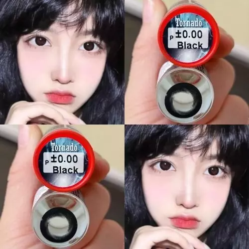 Tonado คอนแทคเลนส์ ตาโต สีดำ ใส่แล้วไม่โป๊ะ ใส่สบาย แถมตลับฟรี