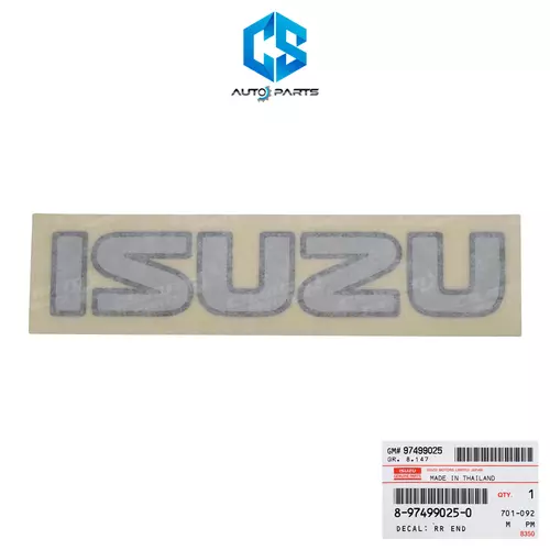(แท้100%)สติ๊กเกอร์ ISUZU - ISUZU D-MAX ALL NEW ปี20-25 (ติดฝาท้ายกระบะ)(8-97499025-0)