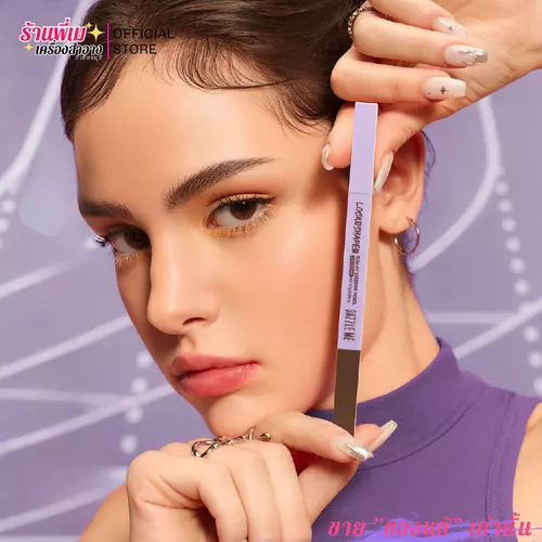 ดินสอเขียนคิ้ว แดซเซิลมี เขียนคิ้ว ติดทน เส้นเล็ก เขียนง่าย DAZZLE ME Lock & Shape! Eyebrow Pencil Slim Fit - Super Stay