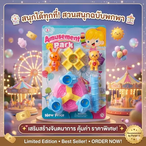 ชุดเครื่องมือหมอของเล่น (ชุดตรวจคุณหมอตัวน้อย) อุปกรณ์ครบเซต ของเล่นบทบาทสมมติ ลดความกลัวหมอ เสริมจินตนาการและความคิดสร้างสรรค์