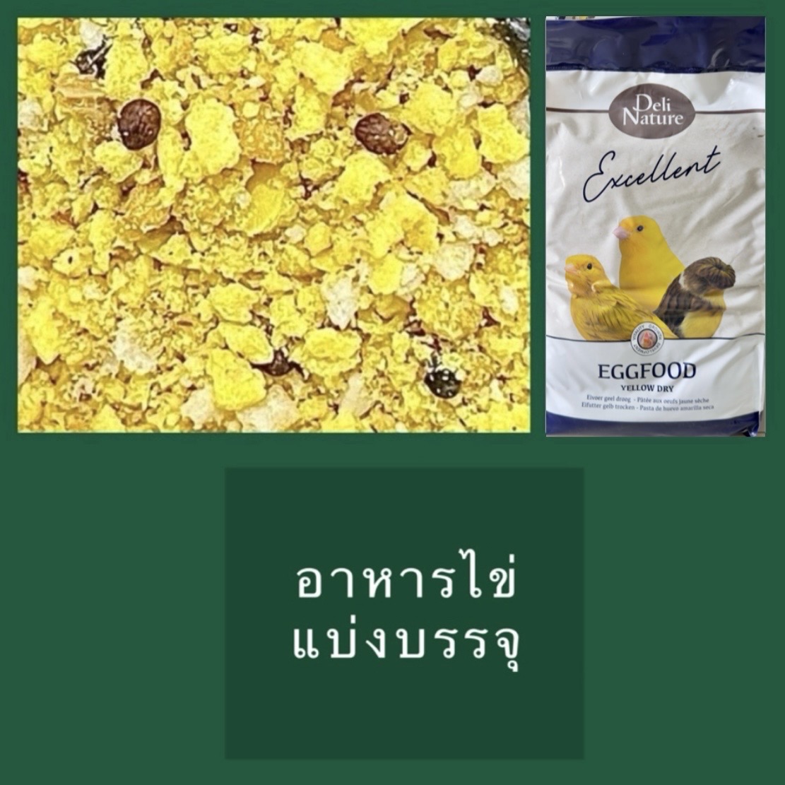 (ตักแบ่ง.) อาหารไข่ผง Deli Nature Egg food dry