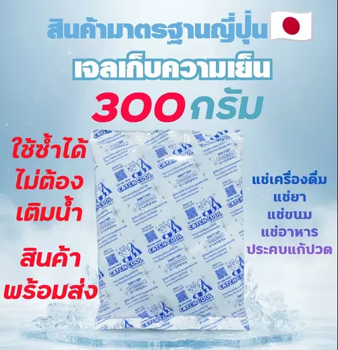 เจลเก็บความเย็น 300กรัม Ice Packแช่อาหาร แช่ของสด แช่น้ำนม ใส่พัดลมไอเย็น ประคบเย็น เก็บรักษาอุณหภูมิ เก็บความเย็น