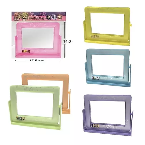 กระจกคริสตัล สี่เหลี่ยมตั้งโต๊ะ มีหลายสี พร้อมส่ง