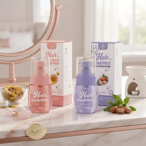Double T Hair Essence เซรั่มบำรุงผม 30ml ไม่ต้องล้างออก (สูตรฟ้ากู้ผมเสีย / สูตรชมพูล็อกสีผม)