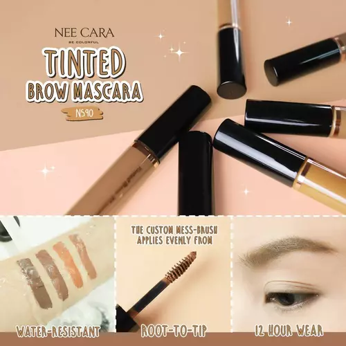 มาสคาร่าคิ้ว นีคารา NEE CARA TINTED BROW MASCARA  N590