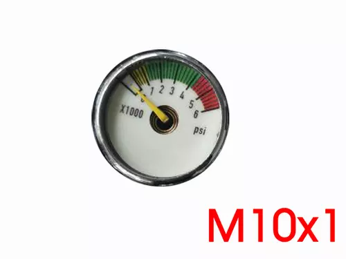เกจ Gauge 6000psi หน้าปัดเรืองแสง M10X1  จำนวน 1 ชิ้น