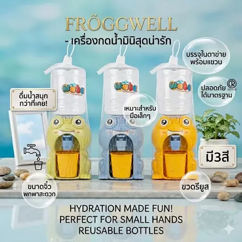 ตู้กดน้ำของเล่น ตู้กดน้ำเป็ดน้อยมินิ คูลเลอร์น้ำขนาดเล็ก ของเล่นเด็กเสริมพัฒนาการ ของเล่นบทบาทสมมติ ชวนลูกดื่มน้ำ