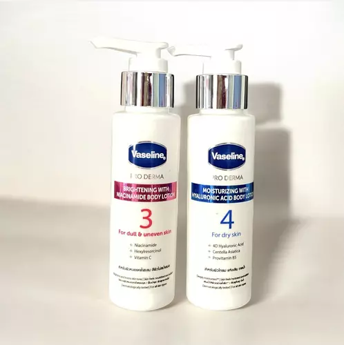 1 ขวด วาสลีน โปร เดอร์มา ไนอาซินาไมด์ ไบรท์เทนนิ่ง บอดี้ โลชั่น 70มล.Vaseline Pro Derma Niacinamide Brightening Body Lotion 70ml.
