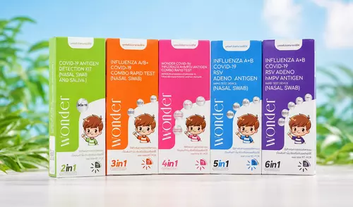 ATK Wonder รวม ((2/3/4/5/6 IN 1)) ชุดตรวจไข้หวัดใหญ่ สายพันธุ์​ A​ และ​ B/โควิค​ Covid-19 / RSV / hMPV HOME USE พร้อมส่ง