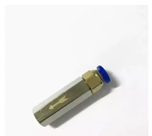 เช็ควาล์วลมเกลียว 1/4” 2 หุน สำหรับเสียบสายลม 8mm (มิลลิเมตร)