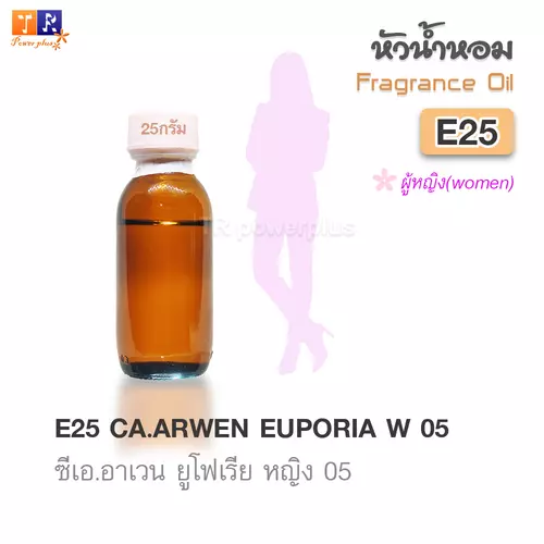หัวน้ำหอม[Fragrance oil] สำหรับผู้หญิง  E25 : CA.ARWEN EUPORIA W 05  ปริมาณ 25 กรัม