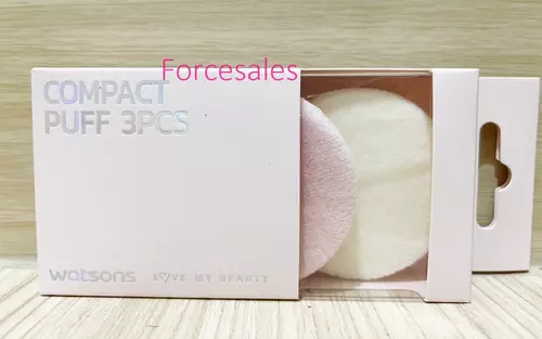 พัฟฟ์แต่งหน้าทรงกลม3ชิ้น 1กล่อง