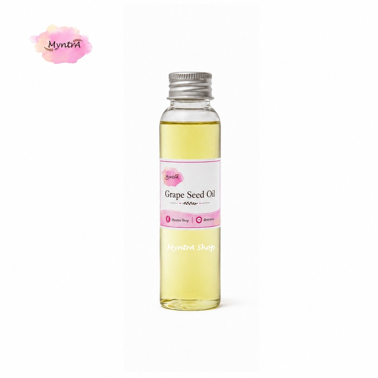น้ำมันเมล็ดองุ่น Grape Seed Oil 100% (Spain) 50 g. (55 ml.)
