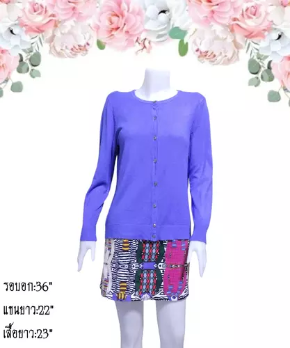 เสื้อไหมพรมมือสอง คาร์ดิแกน/เสื้อคลุมแขนยาวแฟชั่น/สเวตเตอร์