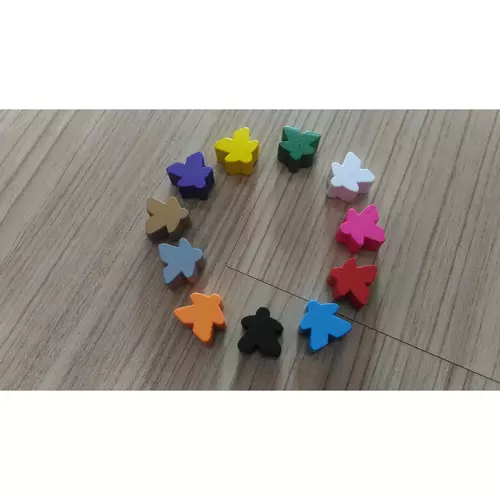 Meeple รูปคนสีต่าง ๆ ( ราคาต่อชุด)