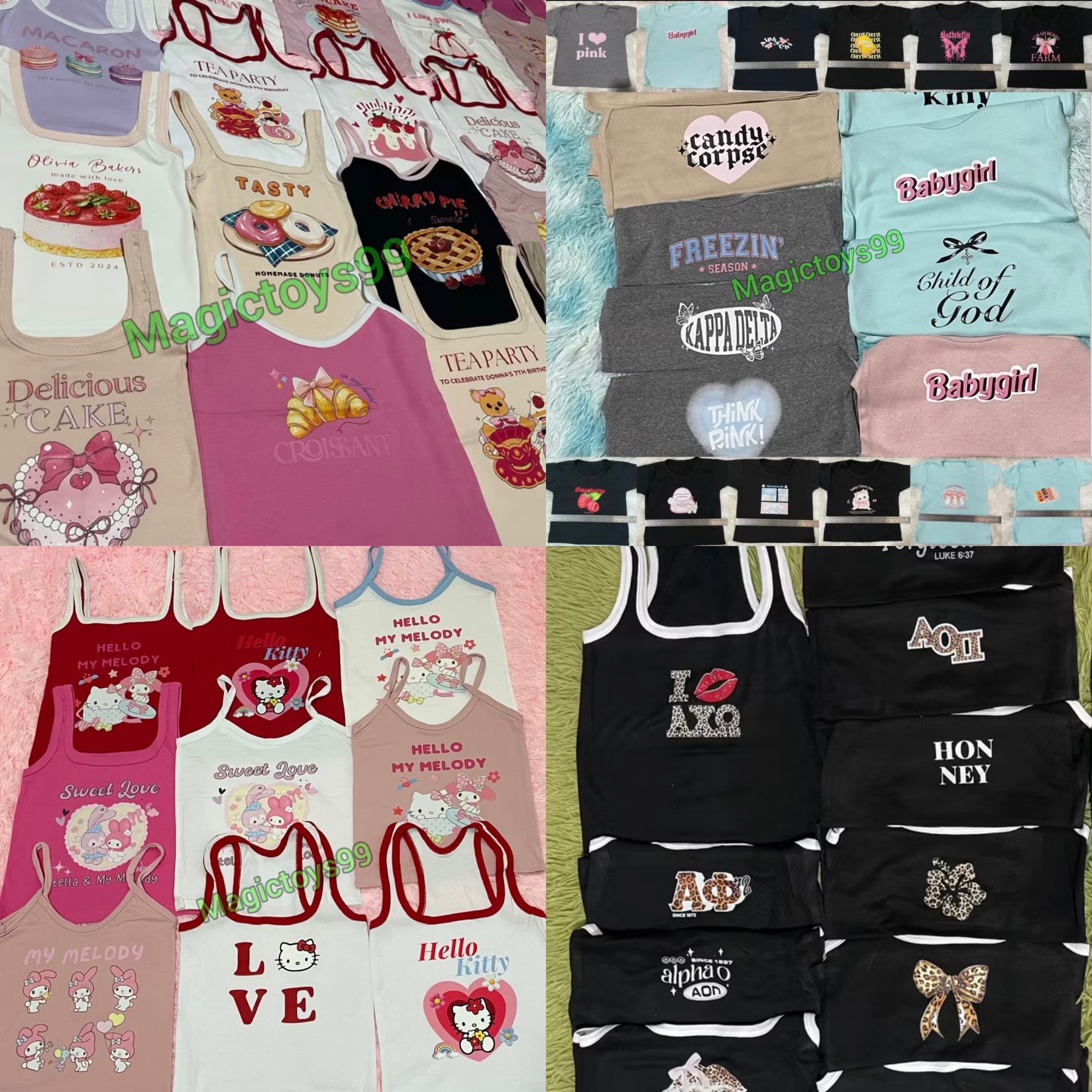 เสื้อ เสื้อกล้าม สายเดี่ยว ครอป แฟชั่น ผู้หญิง