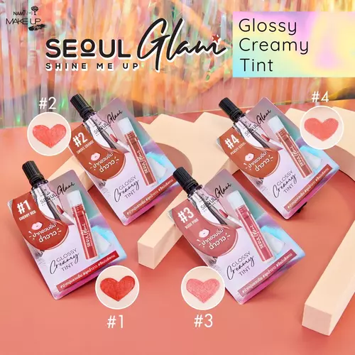 Nami Make Up Pro Seoul Glam Glossy Creamy Tint 2g. นามิ โปร โซล แกลม กลอสซี่ ครีมมี่ ทินท์