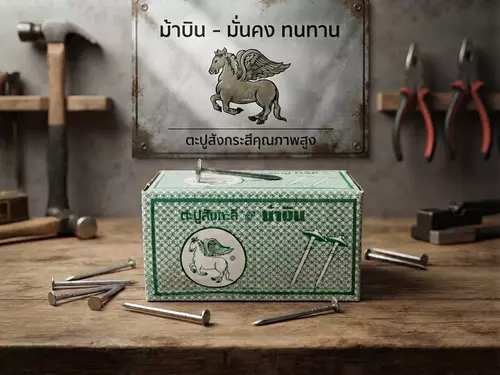 ตะปูตีสังกะสี ตราม้าบิน