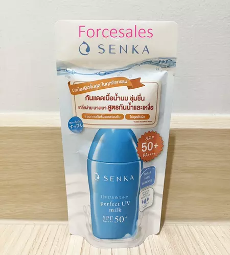Senka เซนกะ เพอร์เฟ็ค ยูวี มิลค์ เอ เอสพีเอฟ 50+ พีเอ++++ 40 มล. กันแดดเนื้อน้ำนม