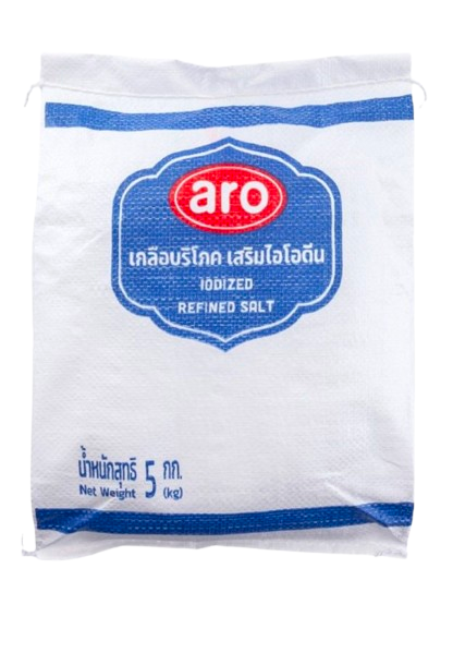เกลือบริโภคเสริมไอโอดีน (ตรา เอโร่) ขนาด 5,000 กรัม