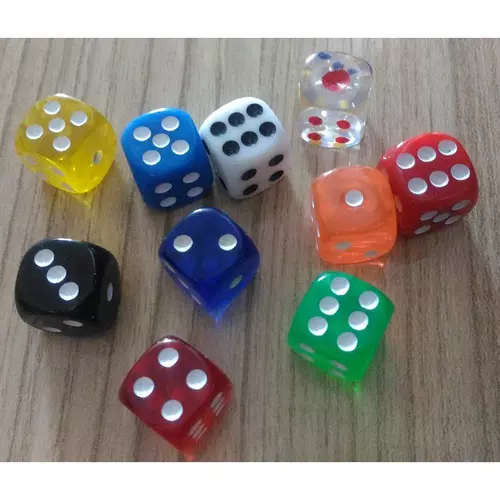 Dice ลูกเต๋า 6 หน้าขนาด 1.6 ซม. (ราคาต่อชิ้น) *รบกวนสั่งซื้อตั้งแต่ 2 ชิ้นขึ้นไป*