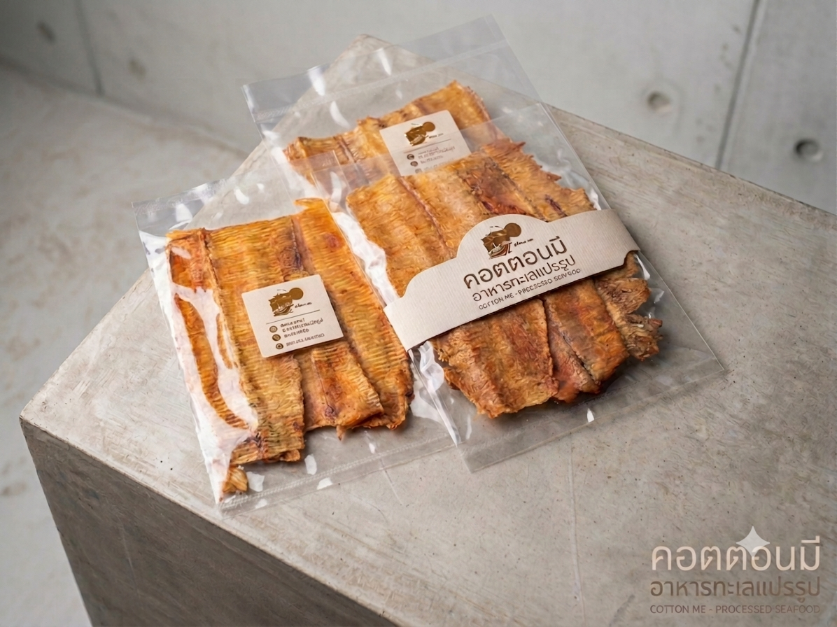 หมึกกรอบสามรส (1แพค) | หมึกบดกรอบ