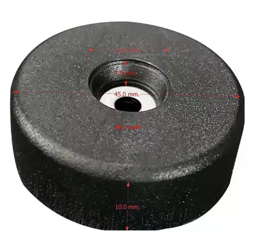 ลูกยาง พลาสติก ขนาด 45x10 mm.รองตู้ลำโพง รองประตู กันกระแทก รองอุปกรณ์ อุปกรณ์แร็ค ทำแร็ค ตู้แร็ค กล่องแร็ค