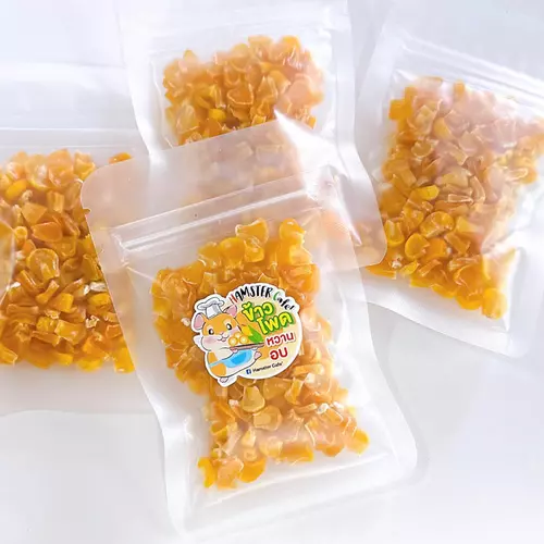ข้าวโพดหวานแกะเม็ดอบแห้ง สำหรับสัตว์ฟันแทะ  **สั่งขั้นต่ำ 50**