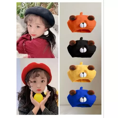 B082 พร้อมส่ง!! หมวกเด็ก เบเร่ต์เด็ก หมวก