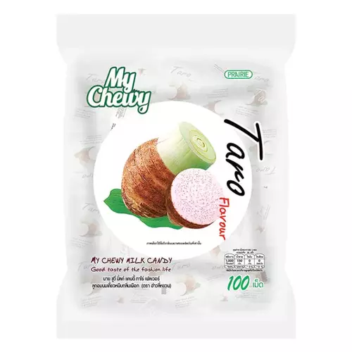 ฮ่าวลี่หยวน ลูกอมนมเคี้ยวหนึบ กลิ่นเผือก 360 กรัม x 100 เม็ด (230004)