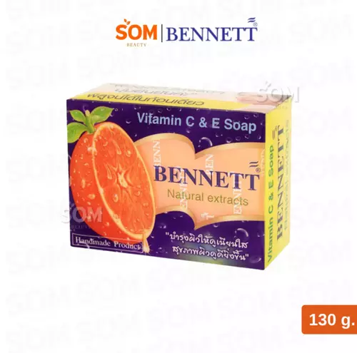 สบู่เบนเนท สบู่วิตามินซี แอนด์ อี Bennett Natural Extracts Vitamin C&E Soap 130g.