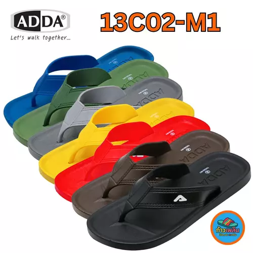 ADDA 13C02M1 รองเท้าแตะแบบหูคีบสำหรับผู้ชาย size (7-10)