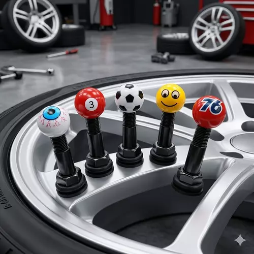 จุ๊บลมยาง 1ชุด (4ชิ้น) จุกลมยาง จุกลม จุกลมยางรถยนต์ Car Tire Valve Caps V.1