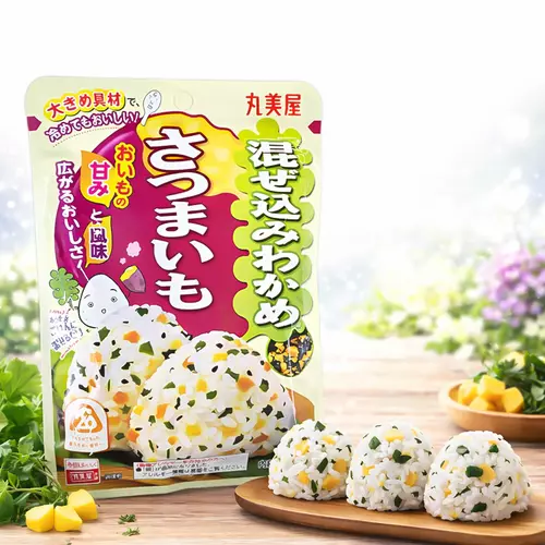 ผงโรยข้าวญี่ปุ่น Marumiya (มารูมิยะ) ผงผสมข้าวปั้น ผมปรุงรสข้าว 24 กรัม (ปลากะพงขาว มันหวาน)