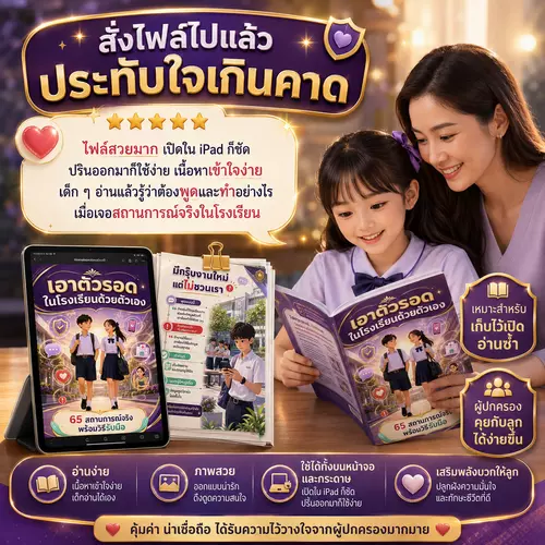 คู่มือ "เอาตัวรอดในโรงเรียน" ด้วยตัวเอง ที่เด็กทุกคนควรมี