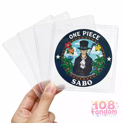 🌟 Toploader แผ่นรองแก้ว Coaster การ์ด ขนาด 9.8x9.8 cm