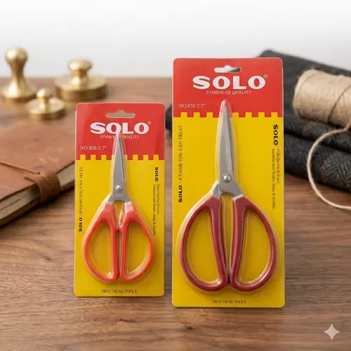 [ของแท้ 100%] SOLO กรรไกรอเนกประสงค์ ขนาด 5.7 นิ้ว และ 7.7 นิ้ว ✂️✨ ใบมีดสแตนเลสคมกริบ สำหรับตัดผ้า ตัดกระดาษ งาน DIY ราคาถูกที่สุด พร้อมส่ง!