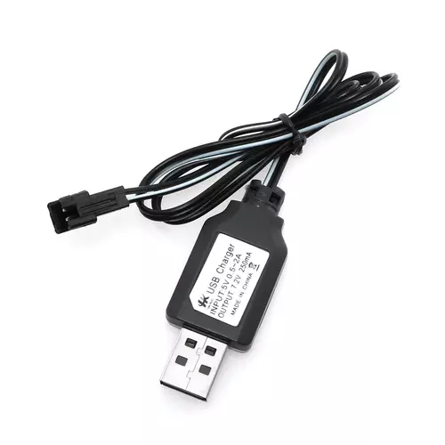 สายชาร์จถ่านรถบังคับ ใช้ชาร์จถ่าน7.2โวลต์ ปลั๊กแบบสีดำ SM  เป็นแบบหัว USB  แบบนี้เป็นแบบเต็มแล้วตัด ช่วยถนอมถ่านชาร์จ