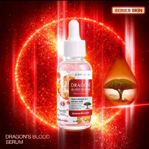 SERIES SKIN ดราgon's Blood Serum✨ ซีรั่มบำรุงผิว ✨SERIES SKIN ดราgon's Blood Serum ซีรั่มบำรุงผิว ช่วยฟื้นฟูผิวที่เสียหายและลดริ้วรอย. ผลิตภัณฑ์นี้ออกแบบมาเพื่อช่วยฟื้นฟูผิวที่เสียหายและลดริ้วรอย ให้ผิวของคุณดูอ่อนเยาว์และมีสุขภาพดีขึ้น.คุณสมบัติหลัก🌟 ช่ว