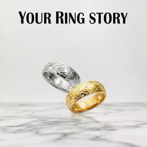 แหวนหลวงพ่อกวย สแตนเลส เลเซอร์ 18k