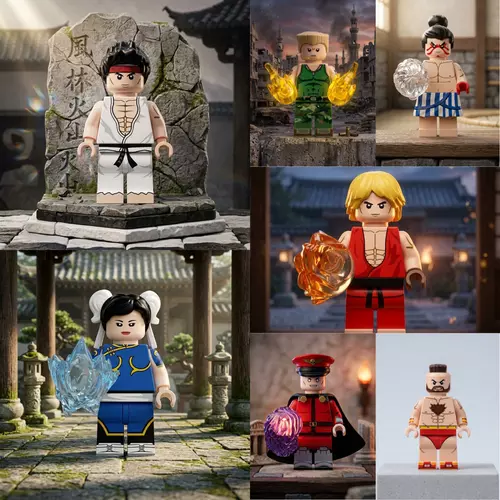 พร้อมส่งในไทย 🚚 ตัวต่อมินิฟิกเกอร์ MB 1130-1136 STREET FIGHTER