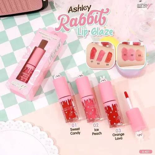 Ashley A-431 Rabbit Lip Glaze แอชลี่ย์ แรบบิท ลิป เกลซ