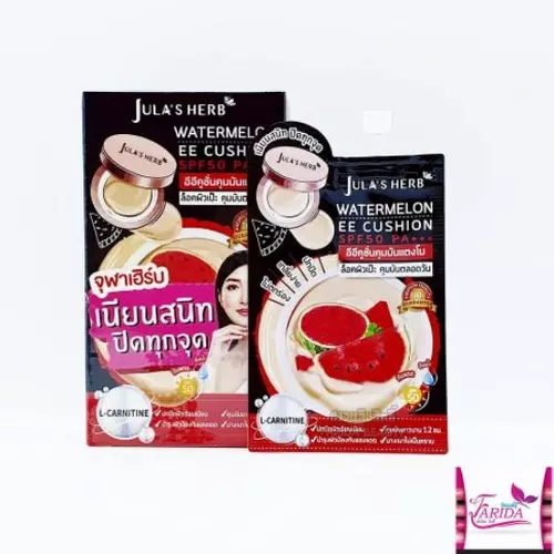 Jula's Herb Water Melon EE Cushion 6ml จุฬาเฮิร์บ อีอี แตงโม คูชั่น ครีมซอง เซเว่น
