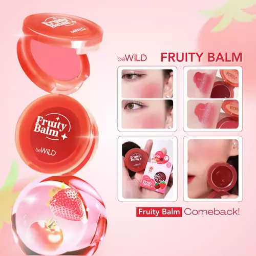 BEWILD fruity balm บลัชผลไม้เนื้อบาล์ม เกลี่ยง่าย แก้มดูสุขภาพดี สีชัด ติดทน