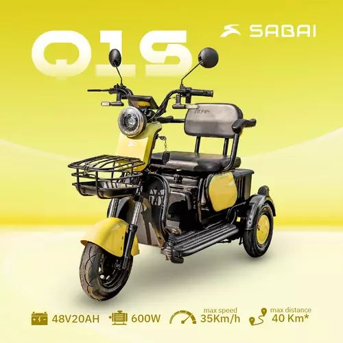 SABAI-Q1S รถจักรยานสามล้อไฟฟ้า รุ่นใหม่ล่าสุด แบตทน วิ่งไกล ปลอดภัย เหมาะกับครอบครัว มีสาขาทั่วประเทศ