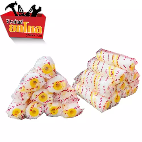 ราคาพิเศษ !!อะไหล่ลูกกลิ้งทาสีROLLER  No.12-12401 ขนาด4นิ้วขนฟู 1กล่องมี 10 อัน สำหรับทาสีน้ำ สีน้ำมัน สีกันสนิม