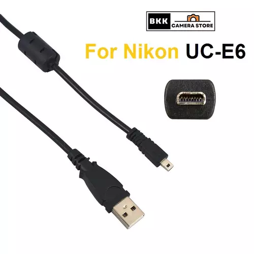 สายลิ้ง USB Cable UC-E6 8pin สายชาร์จ ใช้ได้กับ กล้อง Nikon / Sony หลายรุ่น มีของพร้อมส่ง